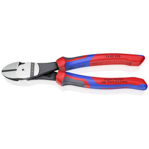 B-Ware Knipex Kraft-Seitenschneider 74 02 200 Zange mit Facette 200mm Werkstatt Stahl