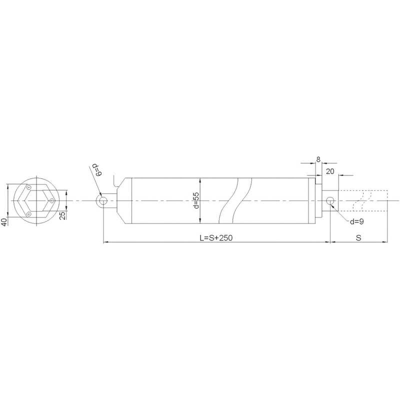 Drive System Europe Elektrozylinder Stellzylinder DC Motor SIEHE TEXT/FOTO - 4076138681141