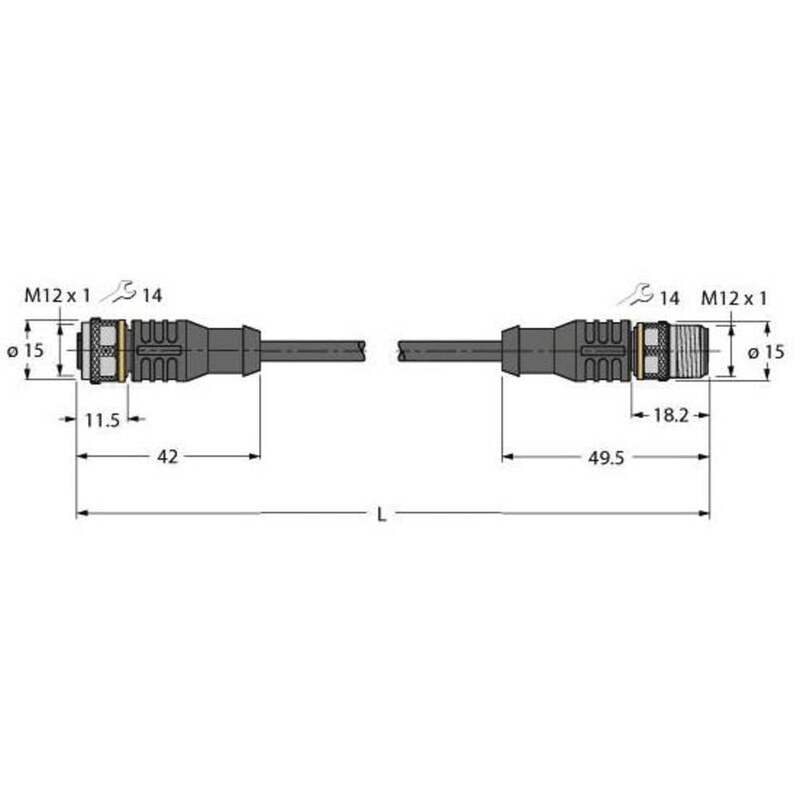 Turck 6630923 Sensor-/Aktor-Steckverbinder konfektioniert Verbinder - 4047101404449