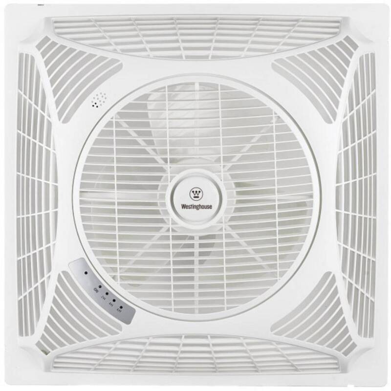 Westinghouse Deckenventilator Windsquare 46W mit Fernbedienung weiß 36cm x 21cm - 4895105609564