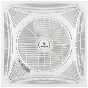 B-Ware Westinghouse Deckenventilator Windsquare 46W mit Fernbedienung weiß 36cm x 21cm