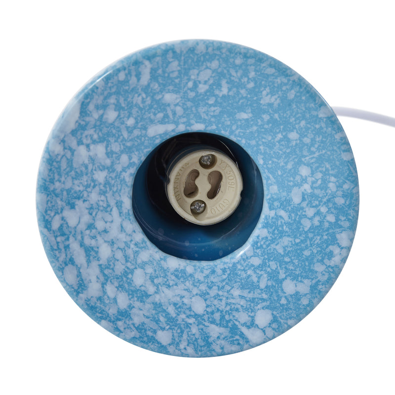 Lindby Hängeleuchte Kerimi LED Pendelleuchte Lampe dimmbar creme blau 3-flammig - 4251911775976