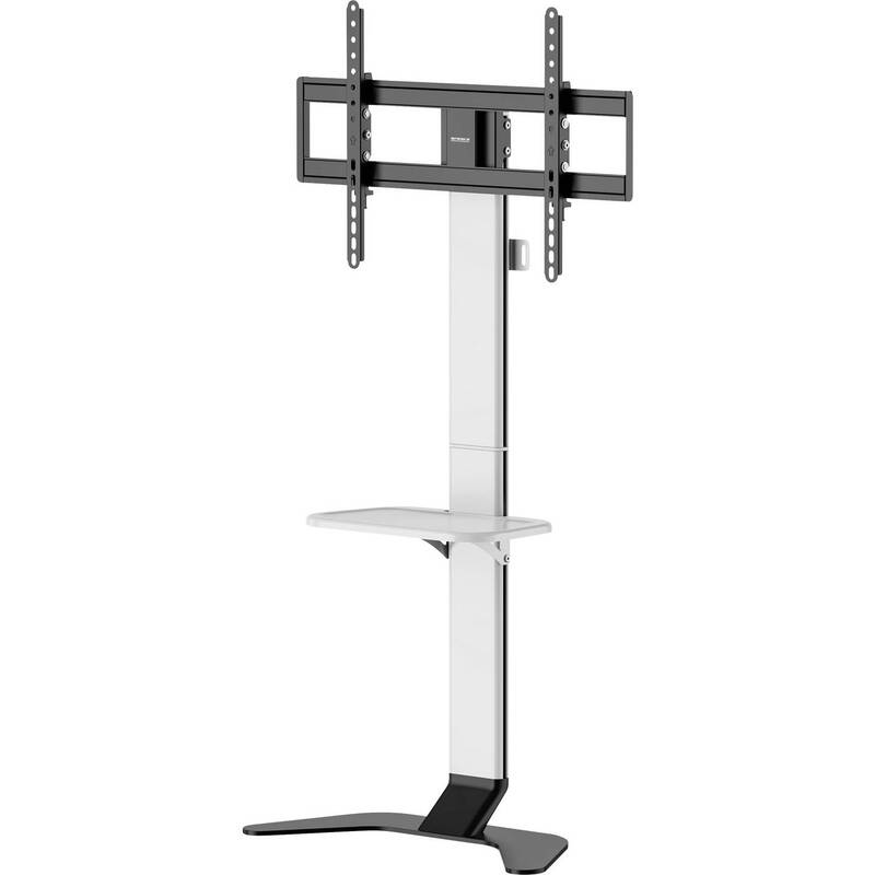 SpeaKa Professional TV-Standfuß Bodenständer 37-86 Zoll höhenverstellbar weiß - 4064161394367