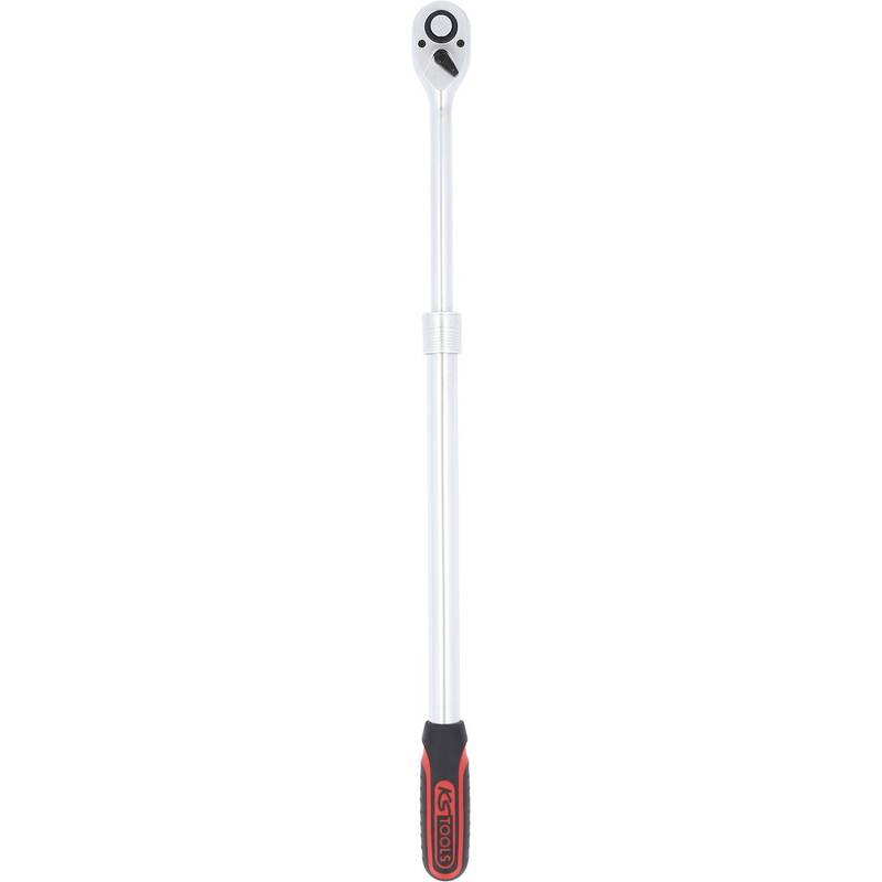 KS Tools Umschaltknarre 1/2" Ratsche 72 Zähne 600mm Chrom-Vanadium Stahl - 4042146909225