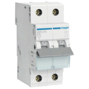B-Ware Hager Leitungsschutzschalter 2polig MBN216 16A 400V LS-Schalter Sicherungsschutz