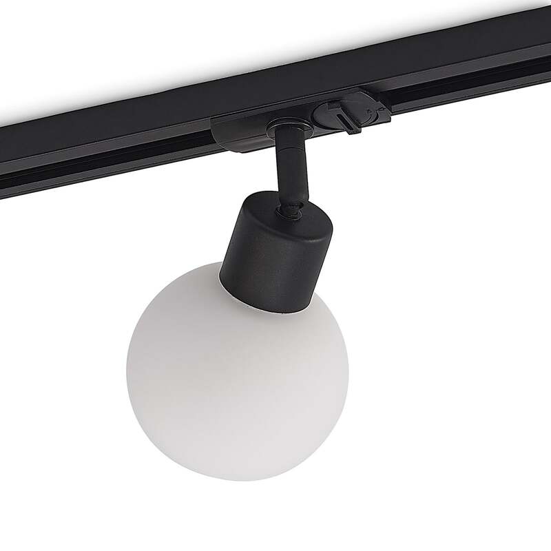 Lindby Schienenspot Linaro E14 schwarz 10 cm dimmbar IP20 1-Phasen 3000 K - 4251911701388