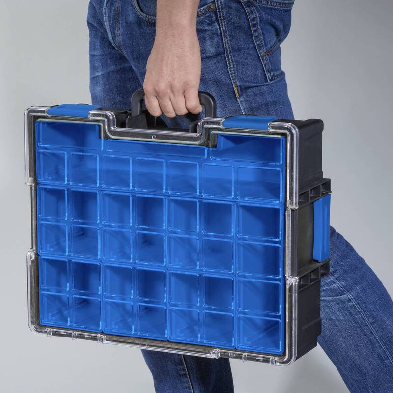 Allit Sortimentskoffer Aufbewahrungsbox EuroPlus Pro K 44.1448L Schwarz 8 Fächer - 4005187543100