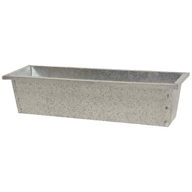 Siena Garden Balkonkasten Blumenkasten Stahl Silber 50x18 cm Blumenkübel 6 STÜCK - 4019111413797