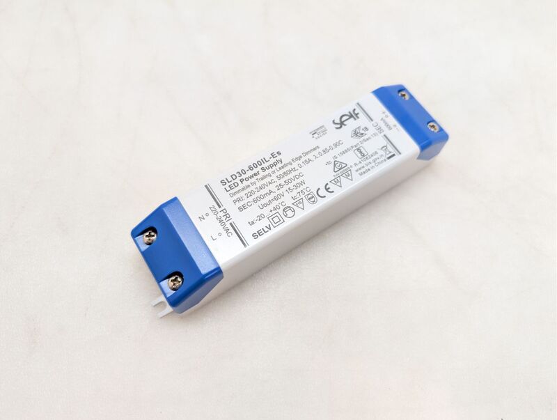 Self Electronics LED Treiber Konstantstrom SLD30-600IL-ES dimmbar grau 30W 600mA - 4021087047302
