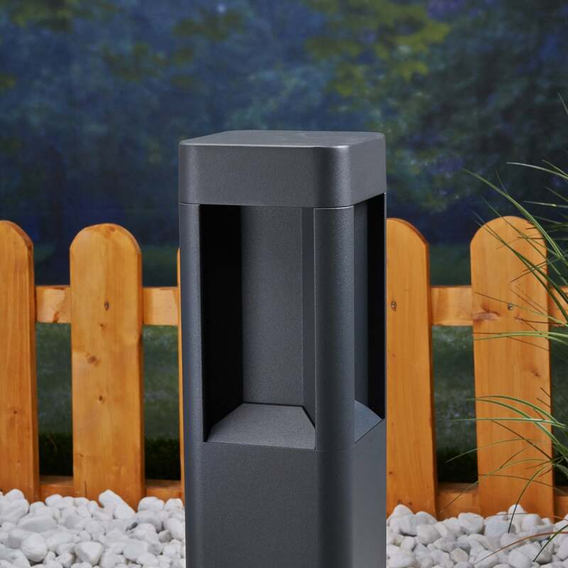 Lucande LED-Sockelleuchte Annika Wegeleuchte Gartenleuchte Lampe Aluminium 50 cm - 6291105701877
