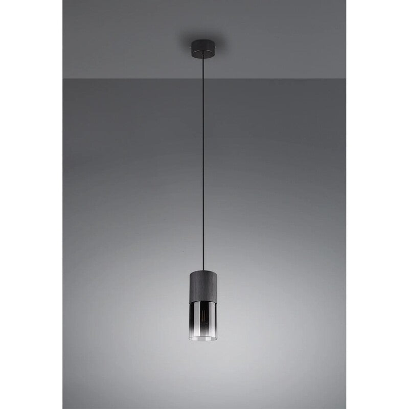 Trio Leuchten Deckenlampe Robin LED Pendelleuchte Hängelampe schwarz matt 150cm - 4017807427264