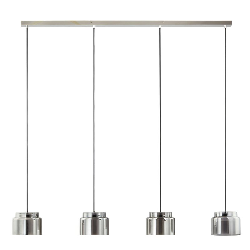 Lucande Diano Hängeleuchte rauchgrau LED Deckenlampe Deckenleuchte Lampe 4-flg - 4251911767407