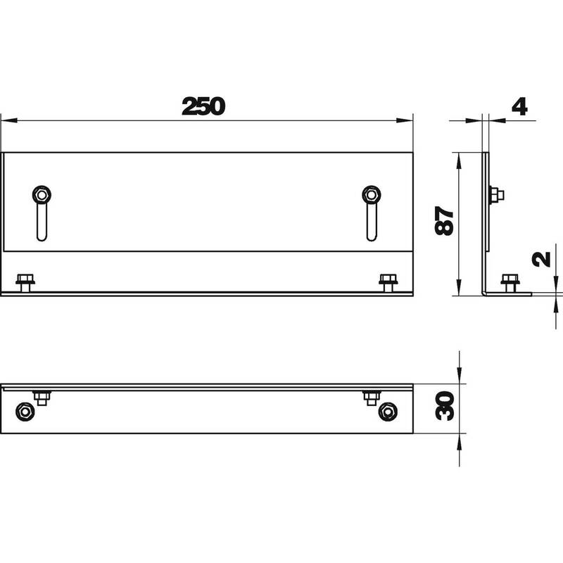 OBO Bettermann Endstück 7403820 Kanalendverschluss 250mm x 85mm 1 Stück ABS - 4012195699569