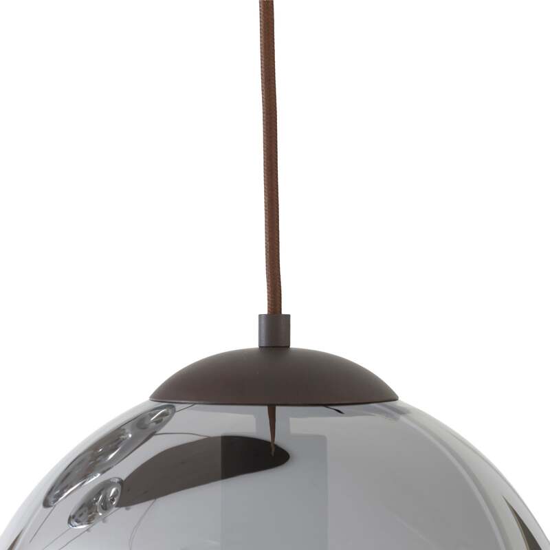 Lindby Hängeleuchte Valentina LED Pendelleuchte dimmbar grau 125cm 5-flammig - 4251911774726