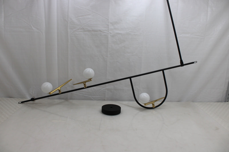 Artemide Pendelleuchte Hängelampe Yanzi LED schwarz messing weiß Glas dimmbar - 1060162