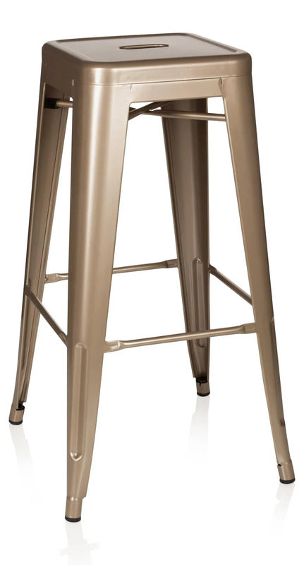 hjh OFFICE Barhocker Tresenhocker Stuhl Sitz VANTAGGIO HIGH metallic champagner  - 4251084662318