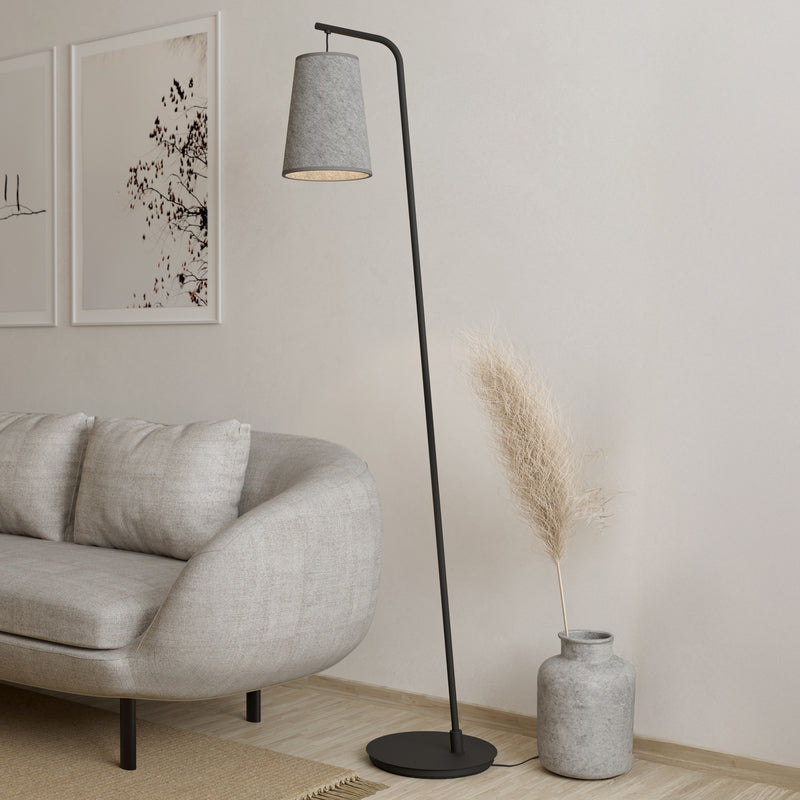 Eglo Stehleuchte Hängelampe Alsager LED Lampe Leuchte grau schwarz 170cm - 9002759439873