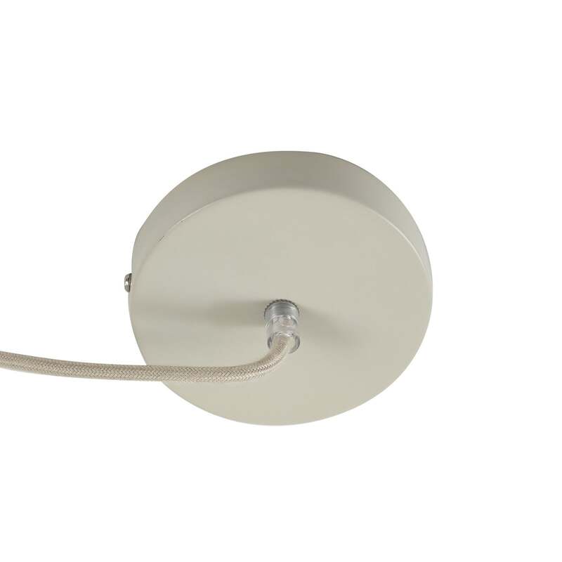 Lindby Hängeleuchte Elover beige Ø 45 cm Eisen dimmbar 1x15W LED - 4251911791969