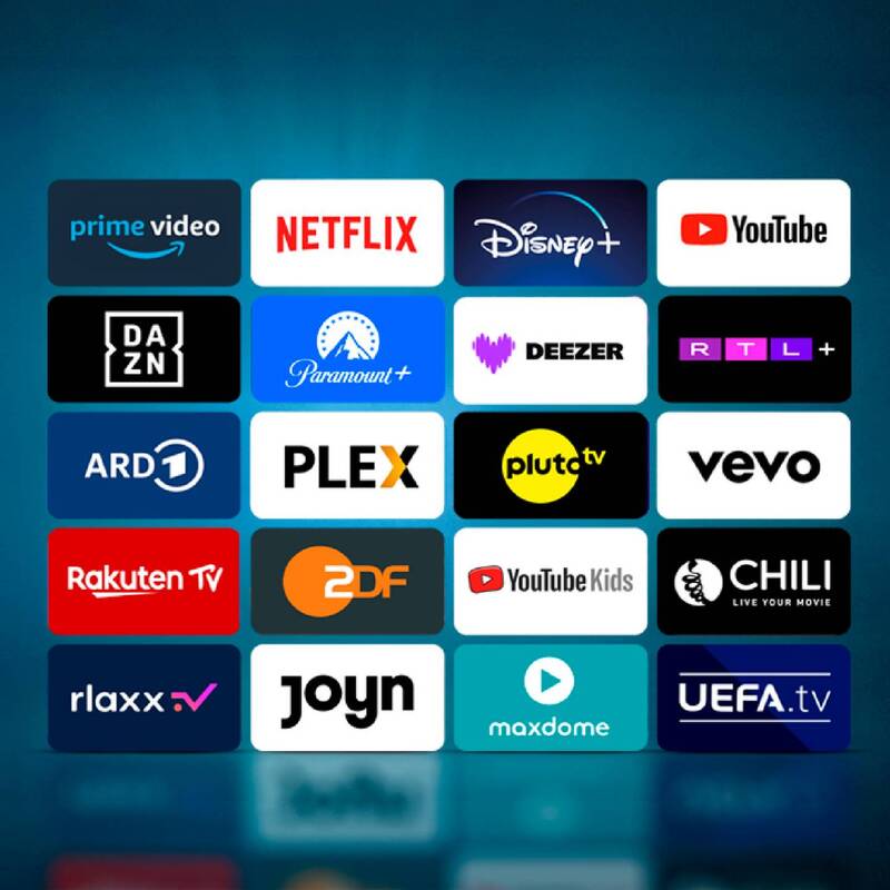 Dyon SMART 24 VX LED-TV 24 Zoll HD ready WLAN DVB-T2 DVB-C DVB-S2 Schwarz - 4260552542724