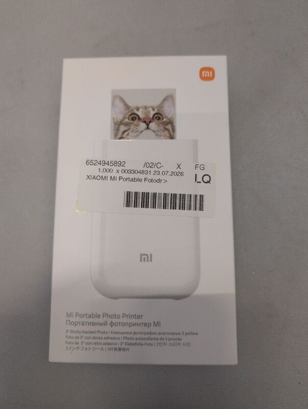 Xiaomi Fotodrucker Mi Portable Photo Printer ZINK Bluetooth 313x400dpi 500mAh - 6934177715488