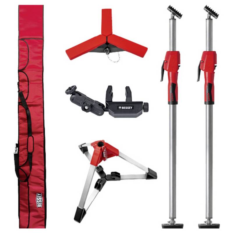 Bessey Deckenstütze Montagehilfe Stütze Set Stahl große Auflageplatten - 4008158051178