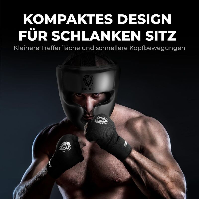 FIGHTR Boxing Headgear with Best Fit | Boxing Helmet Guard for Sparring | Adjustable Size for Boxing  MMA  Muay Thai  Kickboxing & Martial Art - 4260723850733