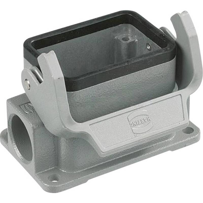 HARTING Sockelgehäuse Gehäuse Han 6B grau seitlich Aluminium IP65 3 St. - 2050000251610