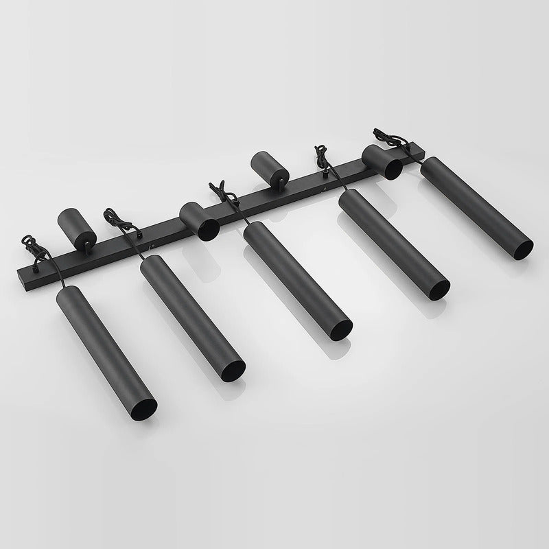 Lindby Hängeleuchte Sanad LED Pendelleuchte 9-flammig dimmbar schwarz 116cm - 9627385