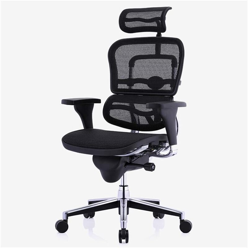 LIUCY Ergonomischer Bürostuhl Drehstuhl Schreibtischstuhl black SIEHE TEXT/FOTOS - 8390164845602