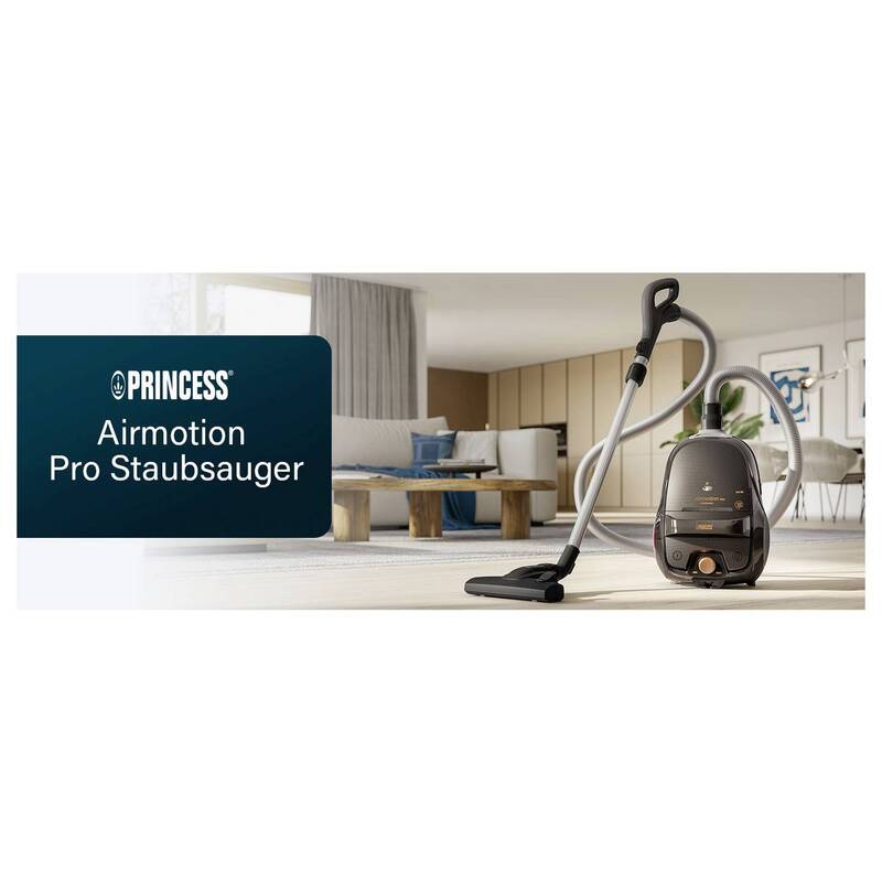 Princess Staubsauger Bodenstaubsauger 800W HEPA Staubbeutel schwarz 4l 9m - 8711387998386