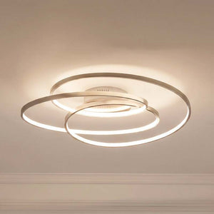 B-Ware Lindby Deckenlampe Joline LED Leuchte dimmbar nickel Ø60cm 36W warmweiß