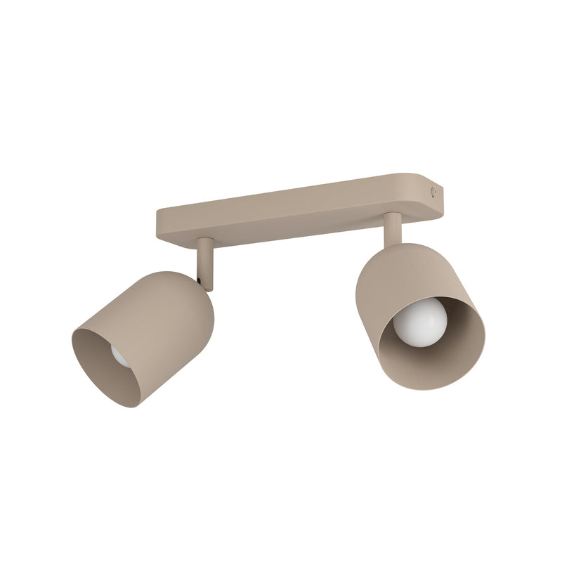 Eglo Deckenstrahler Tilston LED Strahler dimmbar Stahl beige 28x8 Leuchte Lampe - 9008606359721