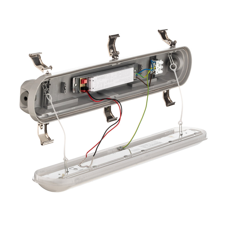 Brumberg Feuchtraumleuchte Humid One LED Wannenleuchte grau 18W IP65 58cm - 4251433951551