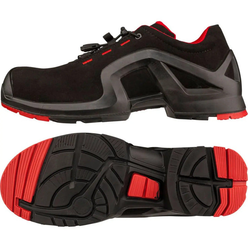 Uvex Sicherheitsschuh Halbschuh Unisex S3 ESD Schwarz Rot Schnellverschluss - 4031101577913