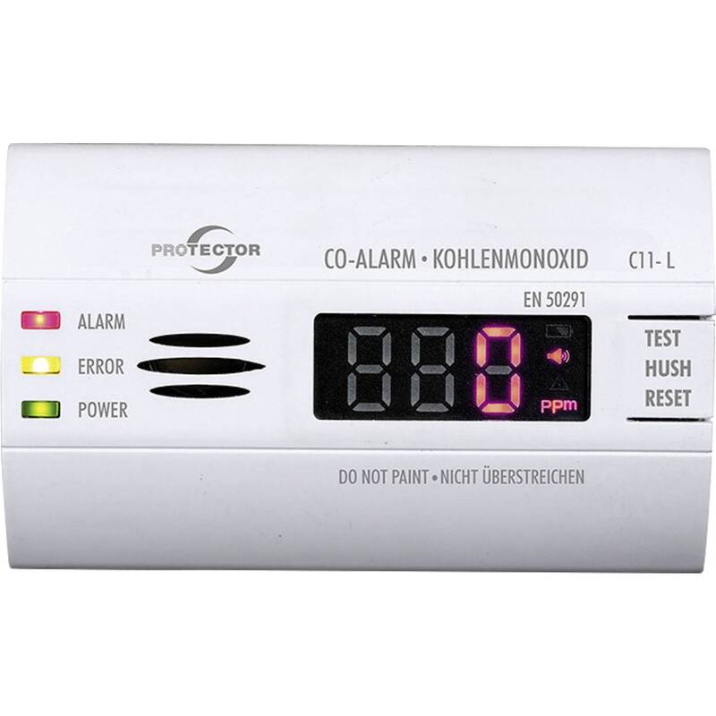 Protector C11-L Kohlenmonoxid-Melder Warnmelder Kohlenmonoxid batteriebetrieben - 4260070560156
