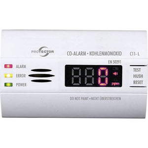 B-Ware Protector C11 L Kohlenmonoxid Melder Warnmelder Kohlenmonoxid Batteriebetrieben