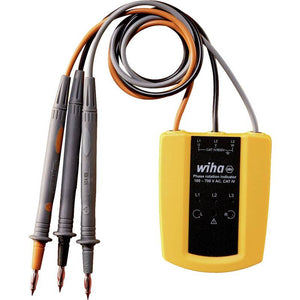 B-Ware Wiha Drehfeldtester CAT III 1000V CAT IV 600V Drehfeldmessgerät IP40 93x31x75mm