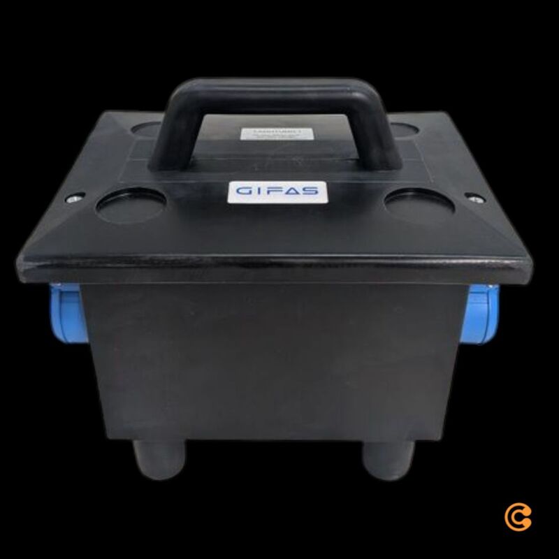 Gifas Electric CEE Stromverteiler Vollgummi 6206-25.00316G IP54 6 Steckdosen - 4251401406588