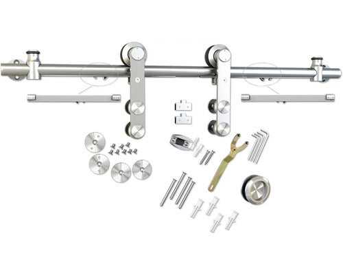 Pertura Tür Schiebetür Glas Neta Komplettset 4 Streifen farblos Tildra Griff - 4306517972530