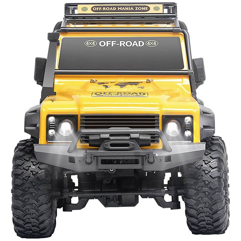 Amewi RC Modellauto Crawler 1:10 Elektro Allradantrieb Gelb inkl. Akku 4WD - 4260768515215