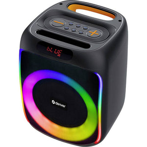 B-Ware Denver Bluetooth-Lautsprecher Partylautsprecher Musikbox AUX USB SD BPS-165
