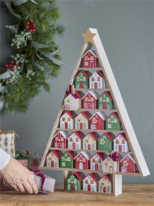 Bloomingville Adventskalender Kalender Calvin Holz Weihnachten SIEHE TEXT/FOTO - 5711173345878