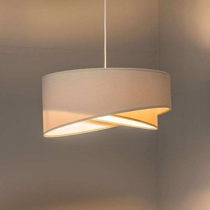 Euluna Pendelleuchte Vivien zweifarbig beige/weiß Pendelleuchte Deckenlampe L637 - 5902751346015