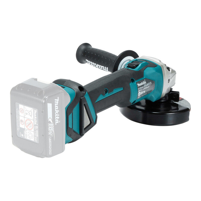 Makita Winkelschleifer DGA513Z Akku Trennschleifer 18V 125mm 3000-8500min-1 blau - 0088381853590