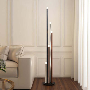 B-Ware Lucande Stehleuchte Stoika LED Lampe 5-flammig dimmbar warmweiß bunt 150cm