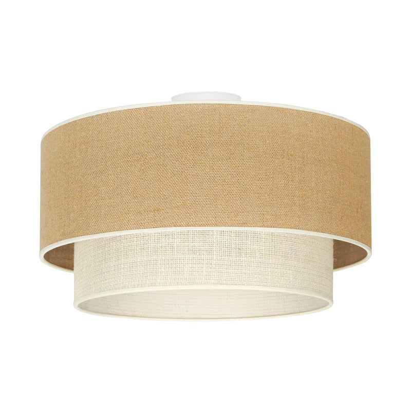 Euluna Deckenleuchte Boho Jute Lampe Leuchte dimmbar braun beige Ø45cm 32cm - 4251911789966