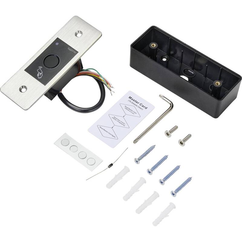 Sygonix Fingerprint RFID Zugangssystem Unterputz IP66 wetterfest schwarz 12V - 4064161183954