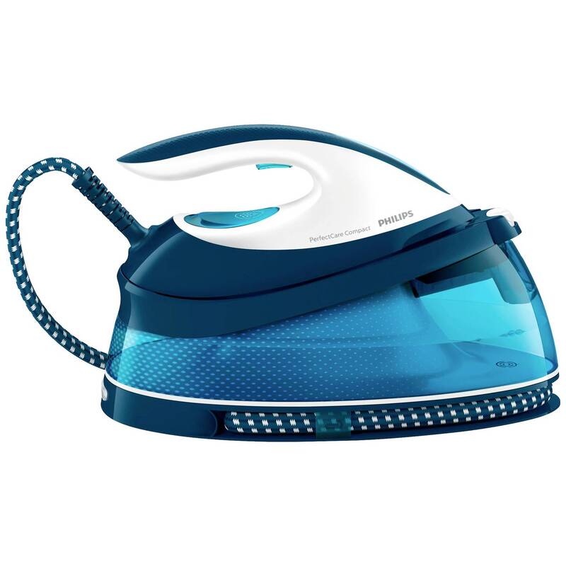 Philips Home Dampfbügelstation Dampfbügeleisen GC7840/20 2400W Blau-Weiß 1.5l - 8710103935841