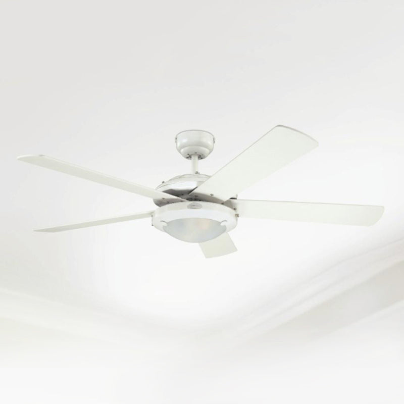 Westinghouse Deckenventilator Comet 2 Holz leise Ventilator mit Licht Ø132cm 80W - 4895105600769