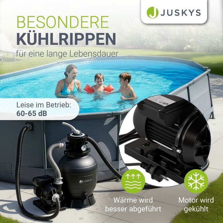 Sandfilteranlage für Pools bis 47m³ Filterpumpe für klares Wasser Poolfilter - 4262437187280